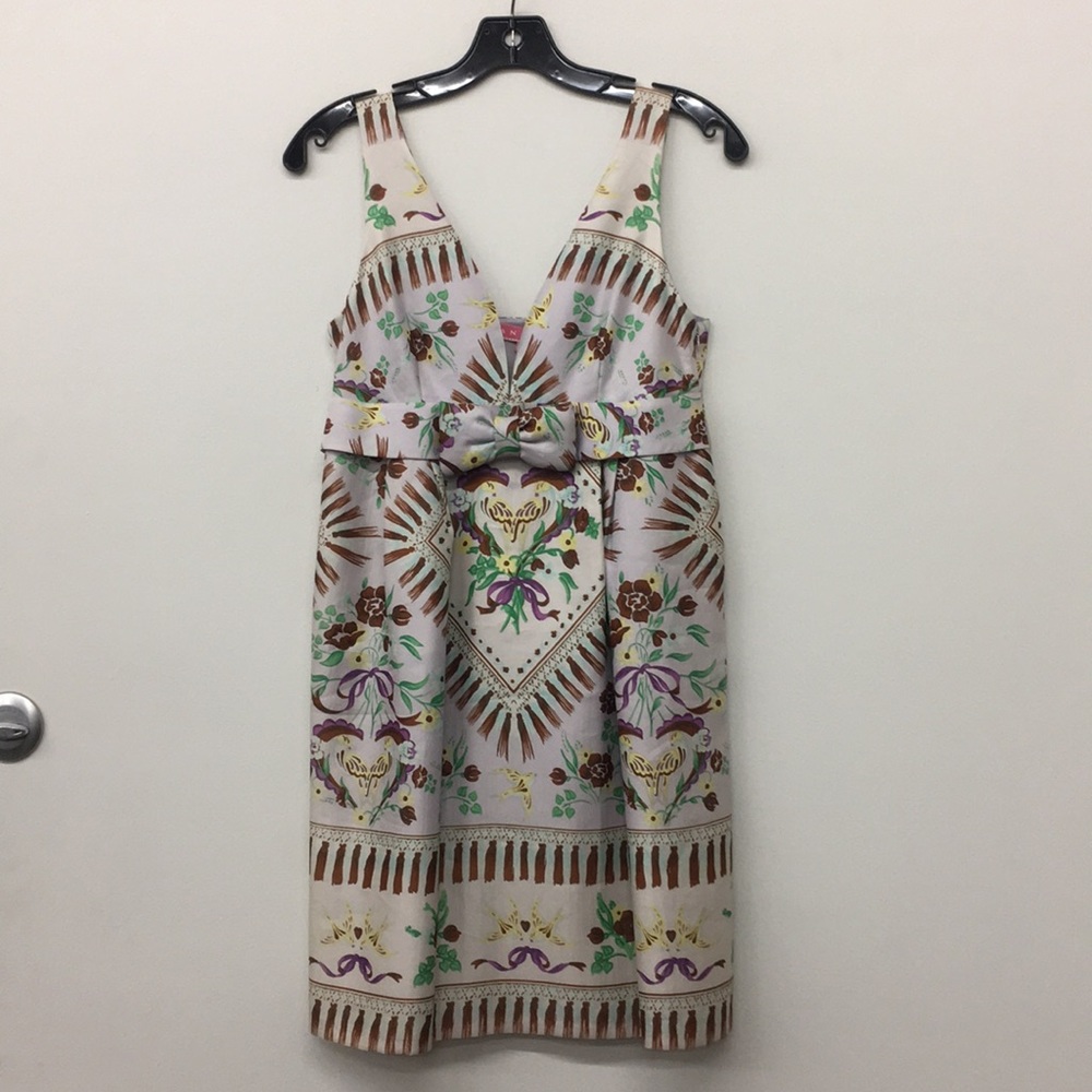 Manoush Floral Printed Dress with Bow